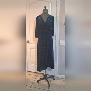 Calvin Klein wrap holiday dress